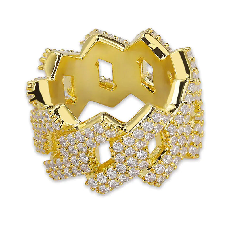 anillo de hombre de Hip-Hop