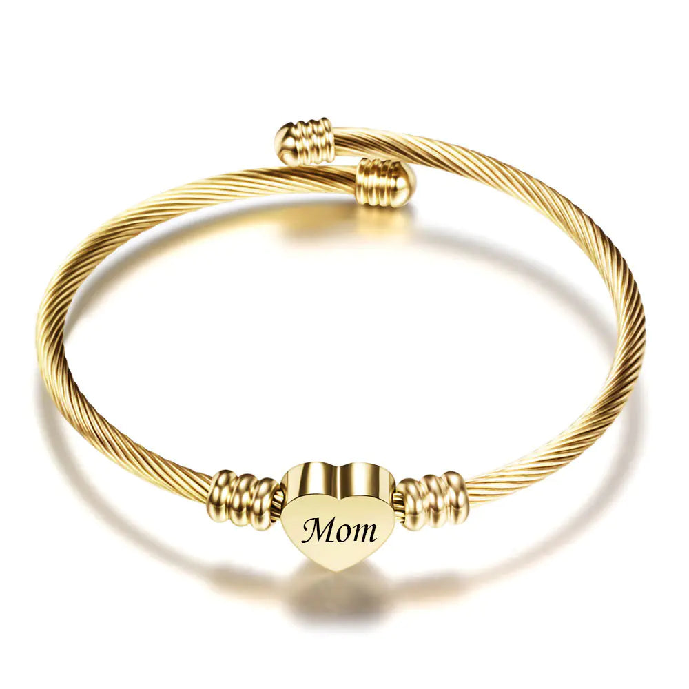 pulsera trenzada para mama