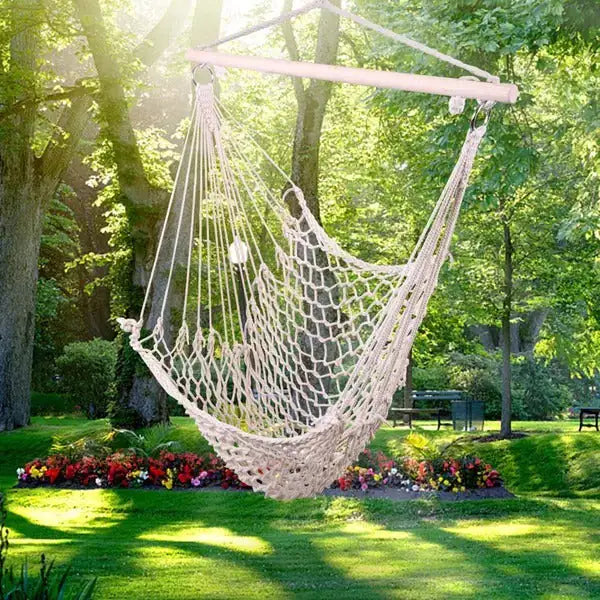 Indoor-Outdoor Cotton Rope Swing