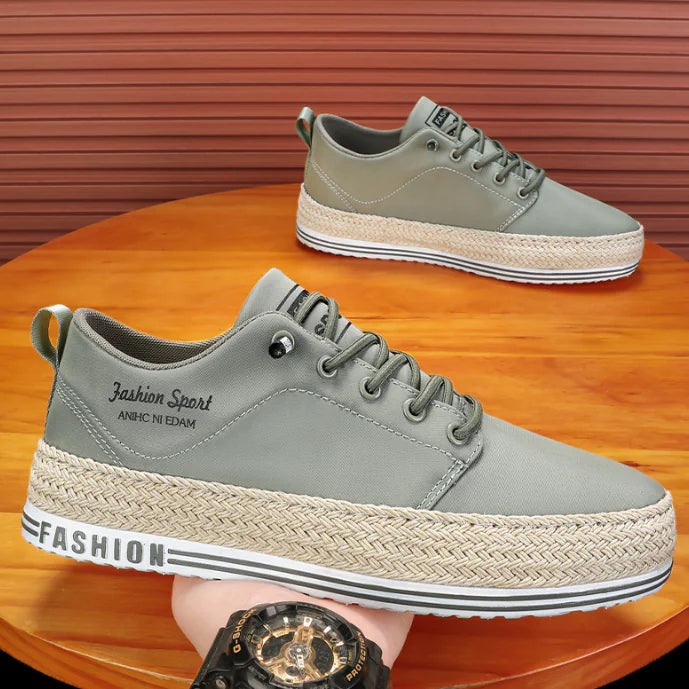 zapatilla de lona para hombre