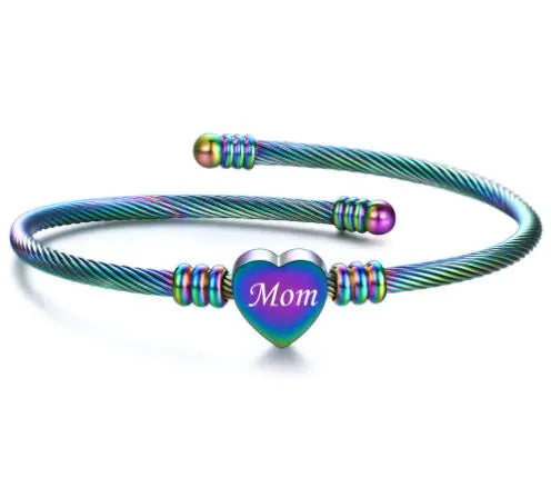 pulsera trenzada para mama
