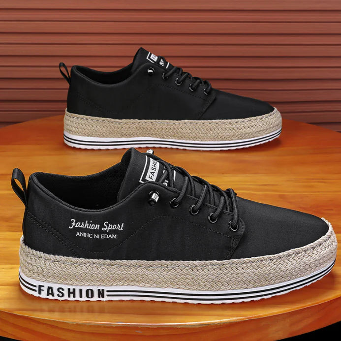 zapatilla de lona para hombre
