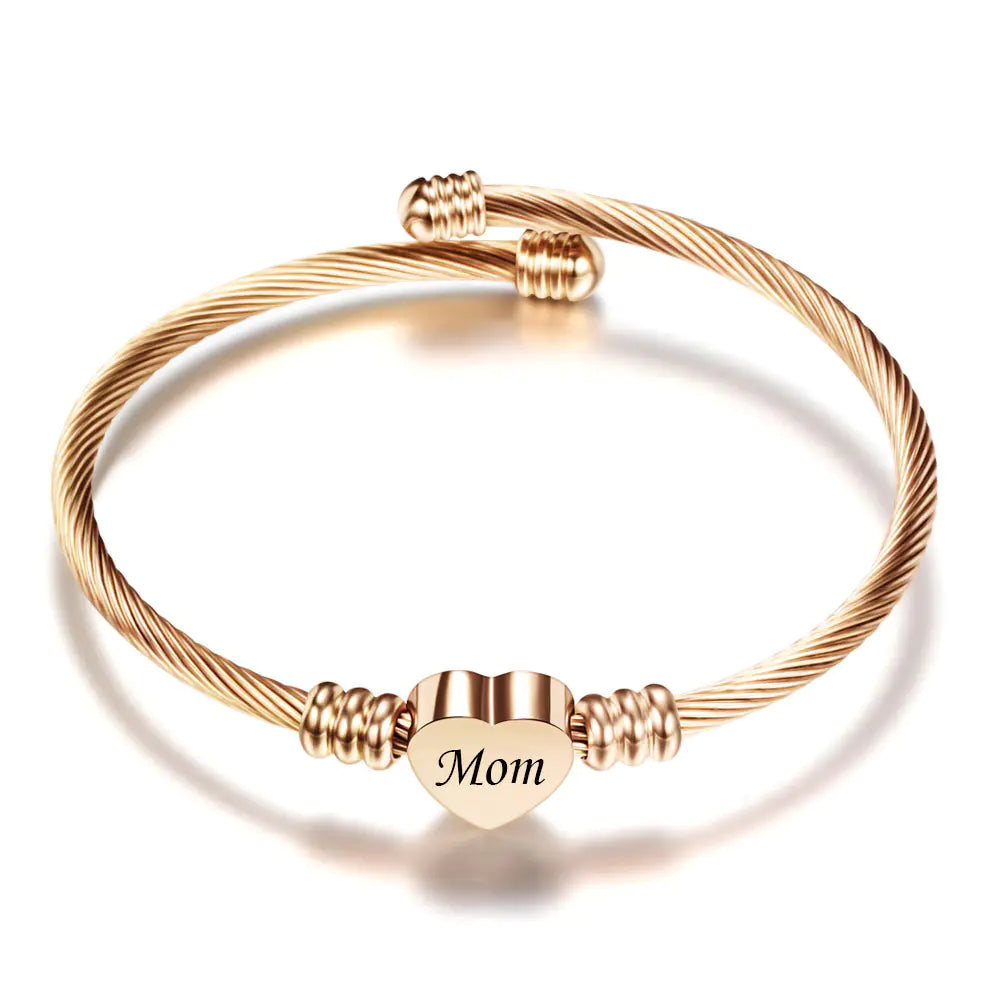 pulsera trenzada para mama