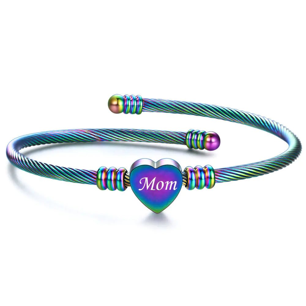 pulsera trenzada para mama