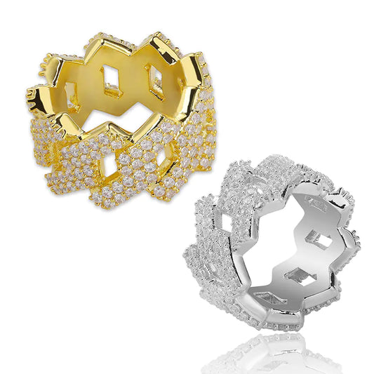 anillo de hombre de Hip-Hop