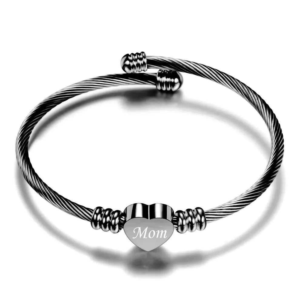 pulsera trenzada para mama