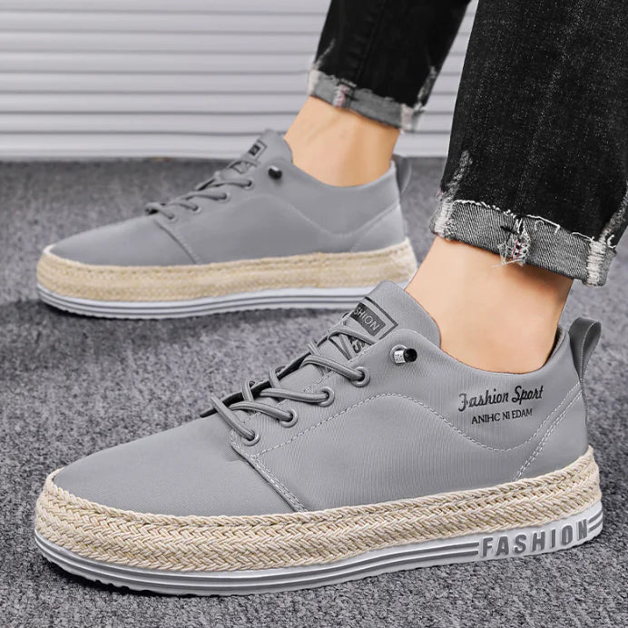 zapatilla de lona para hombre