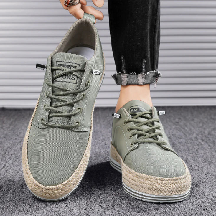 zapatilla de lona para hombre