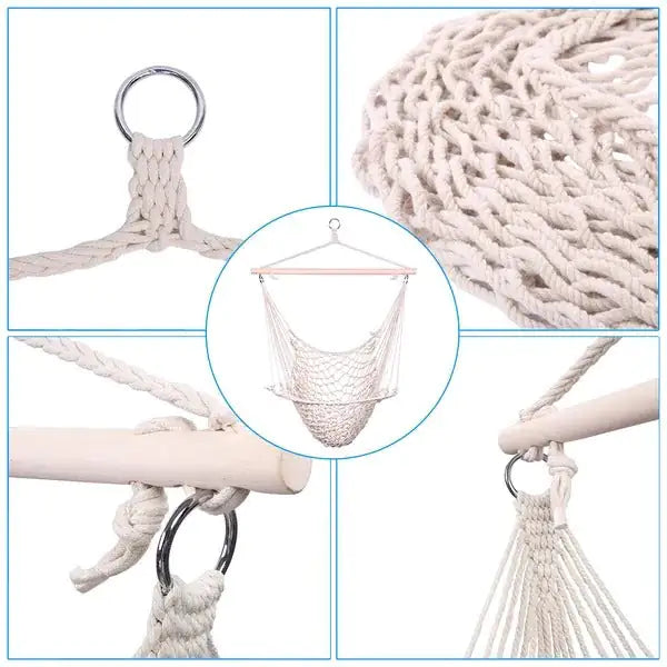 Indoor-Outdoor Cotton Rope Swing